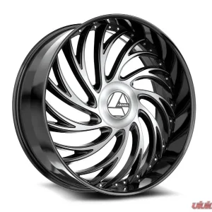 Azara AZX-101 Wheel 30x9.5 Blank 15mm Gloss Black & Machined - Image 1