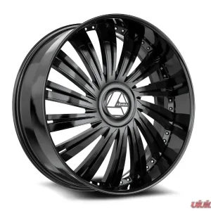 Azara AZX-102 Wheel 24x9 5x115|5x120 15mm Gloss Black - Image 1