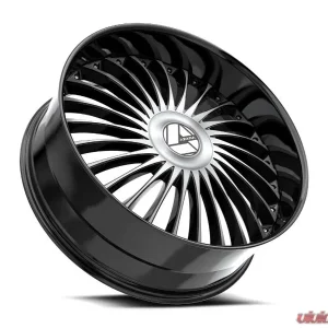 Azara AZX-103 Wheel 20x8.5 5x112|5x114.3 35mm Gloss Black & Machined - Image 3