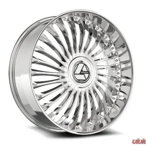 Azara AZX-103 Wheel 28x9.5 Blank 15mm Chrome - Image 1