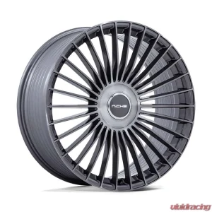 Niche Wheels NC282 Serene 24x10 BLANK 20mm Gloss Titanium Brushed - Image 1