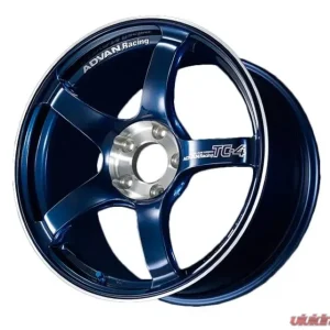 Advan TC-4 Special Edition Wheel 15x8 4x100 35mm Racing Indigo Blue & Diamond Cut - Image 1