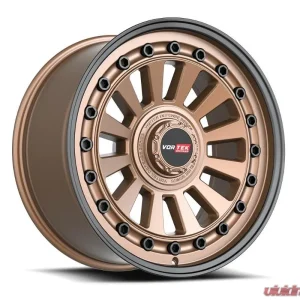 Vortek VRD-702 Radar Wheel 18x9 5x114.3|5x139.7 0mm Matte Bronze w/ Black Bolts & Lip - Image 1