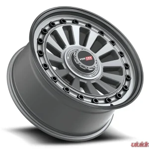Vortek VRD-702 Radar Wheel 18x9 Blank 0mm Matte Gunmetal w/ Black Bolts & Lip - Image 3
