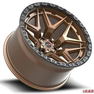 Vortek VRT-603 Atheno Wheel 17x9 6x135|6x139.7 0mm Matte Bronze w/ Black Bead Ring - Image 3