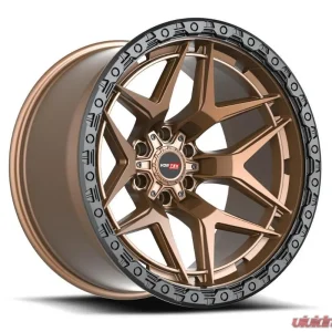 Vortek VRT-603 Atheno Wheel 17x9 6x135|6x139.7 12mm Matte Bronze w/ Black Bead Ring - Image 1