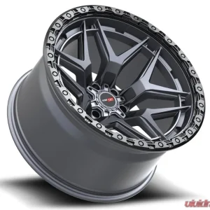 Vortek VRT-603 Atheno Wheel 18x9 6x135|6x139.7 0mm Matte Titanium w/ Black Bead Ring - Image 3