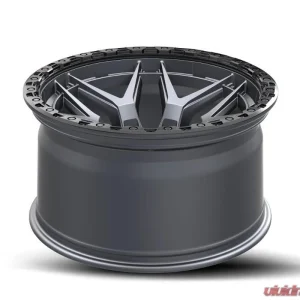 Vortek VRT-603 Atheno Wheel 18x9 6x135|6x139.7 0mm Matte Titanium w/ Black Bead Ring - Image 4