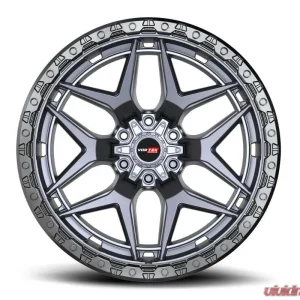 Vortek VRT-603 Atheno Wheel 20x10 6x135|6x139.7 -24mm Matte Titanium w/ Black Bead Ring - Image 2