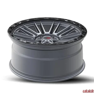 Vortek VRT-604 Zeus Wheel 17x9 6x135|6x139.7 0mm Matte Titanium w/ Black Bead Ring - Image 4