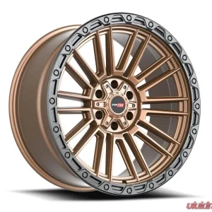 Vortek VRT-604 Zeus Wheel 17x9 6x135|6x139.7 0mm Matte Bronze w/ Black Bead Ring - Image 1