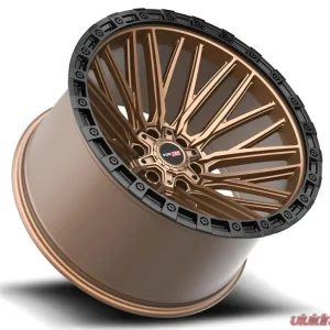 Vortek VRT-608 Apollo Wheel 20x10 5x127|5x139.7 -24mm Matte Bronze w/ Black Bead Ring - Image 3