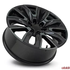 Factory Reproductions FR 207 Wheel 24x10 6x139.7 31mm Gloss Black Machine Face w/ Dark Tint & Satin Black Inserts - Image 2