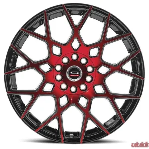 Spec-1 SP-52 Wheel 18x8 4x100|4x114.3 38mm Gloss Black & Red Machined - Image 1
