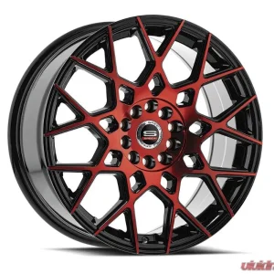Spec-1 SP-52 Wheel 20x8.5 5x112|5x114.3 38mm Gloss Black & Red Machined - Image 2