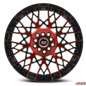 Spec-1 SP-53 Wheel 18x8 5x110|5x114.3 38mm Gloss Black & Red Machined - Image 1