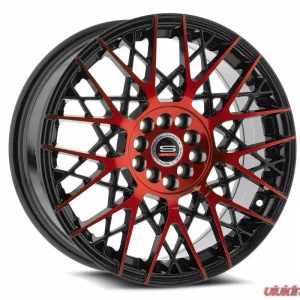Spec-1 SP-53 Wheel 18x8 4x100|4x114.3 38mm Gloss Black & Red Machined - Image 2