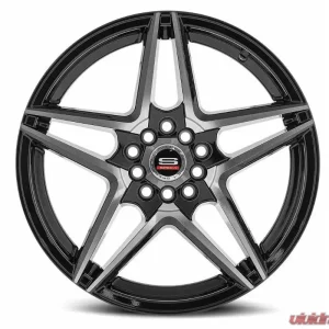 Spec-1 SP-54 Wheel 17x7.5 5x100|5x114.3 42mm Gloss Black & Machined - Image 1