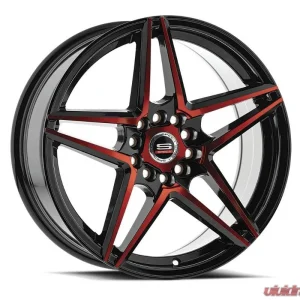 Spec-1 SP-54 Wheel 18x8 4x100|4x114.3 38mm Gloss Black & Red Machined - Image 2