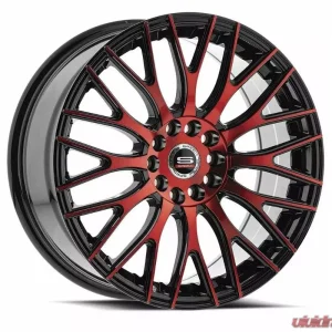 Spec-1 SP-55 Wheel 20x8.5 5x100|5x114.3 38mm Gloss Black & Red Machined - Image 2