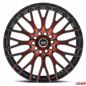 Spec-1 SP-55 Wheel 20x8.5 5x114.3|5x120 38mm Gloss Black & Red Machined - Image 1