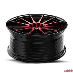 Spec-1 SP-64 Wheel 17x8 5x105|5x114.3 42mm Gloss Black & Red Machined - Image 4