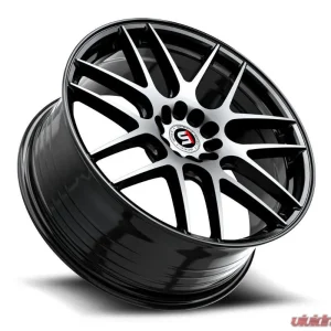 Spec-1 SP-65 Wheel 18x8 Blank 34mm Gloss Black & Machined - Image 3