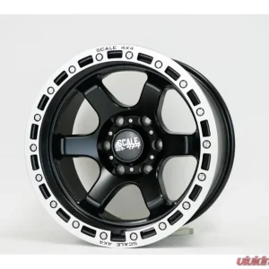 Scale 4x4 S03 Wheels 17x9.0 6x139.7 Matte Black w/ Machined Bead Lock - Image 2