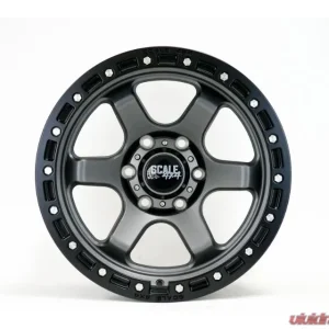 Scale 4x4 S03 Wheels 17x9.0 6x139.7 Matte Gunmetal w/ Black Bead Lock - Image 1