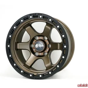Scale 4x4 S03 Wheels 17x9.0 6x139.7 Matte Bronze w/ Black Bead Lock - Image 2