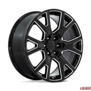 Performance Replicas PR199 24x10 6x5.5 31mm Gloss Black Milled - Image 1