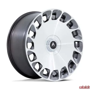 Asanti Black AB045 Aristocrat 24x10 6x135/5.5 30mm Gloss Platinum w/Bright Machined Face - Image 1