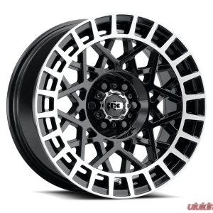 Vision 349 Savage Wheel 15x7 5x4.5 15mm Gloss Black Machined Lip - Image 1