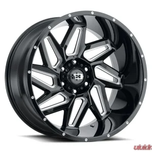 Vision 361 Spyder Wheel 17x9 5x150 12mm Gloss Black Milled Spoke - Image 1