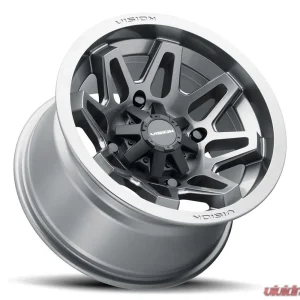 Vision 416 Se7en Wheel 12x8 4x110 -10mm Gunmetal - Image 2