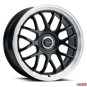 Vision 478 Alpine Wheel 16x8 5x100 | 5x115 38mm Gloss Black Brushed Lip - Image 1