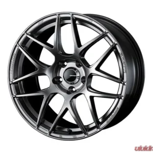 Weds WedsSport SA-27R Wheel 18x9.5 5x100 45mm Platinum Silver Black - Image 1