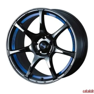 Weds WedsSport SA-75R Wheel 18x8.5 5x114.3 35mm Blue Light Chrome II - Image 1