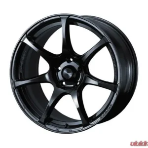 Weds WedsSport SA-75R Wheel 18x8.5 5x100 45mm Hyper Black Clear II - Image 1