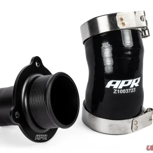 APR Turbo Muffler Eliminator & Outlet Hose 60mm for Audi A3 22-24, GTI MK8 22-24, Black - Image 1