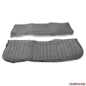 BROTHERS Trucks C/K Seat Upholstery Kit - Full Pleat Cloth/Vinyl - Grey/Charcoal - Image 2