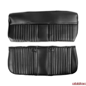 BROTHERS Trucks C/K Seat Upholstery Kit - Deluxe Pleat Vinyl - Black - Image 1