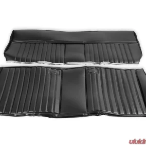 BROTHERS Trucks C/K Seat Upholstery Kit - Deluxe Pleat Vinyl - Black - Image 2