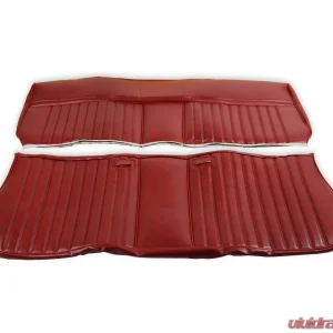 BROTHERS Trucks C/K Seat Upholstery Kit - Deluxe Pleat Vinyl - Maroon - Image 2