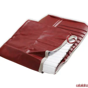 BROTHERS Trucks C/K Seat Upholstery Kit - Deluxe Pleat Vinyl - Maroon - Image 5