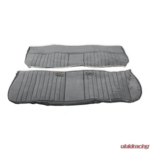 BROTHERS Trucks Seat Upholstery Kit - Deluxe Pleat Cloth/Vinyl - Grey/Charcoal - Image 2