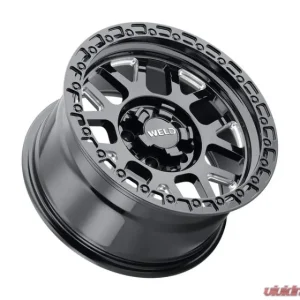 Weld Racing Cinch W105 Wheel 20x10 5x127 5x139.7 ET-18 BS 4.75 Gloss Black Milled | Gloss Black Ring 87.1 - Image 3
