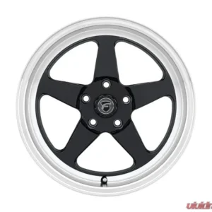 Forgestar D5 Drag 18x5 5x120.65 ET-10 BS 2.6 Gloss Black | Diamond Lip 78.1 - Image 2