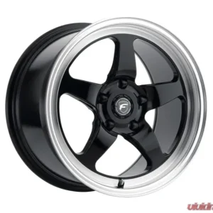 Forgestar D5 Drag 18x5 5x120.65 ET-38 BS 1.5 Gloss Black | Diamond Lip 70.3 - Image 1