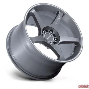 MOTEGI Racing MR159 Battle V Wheel 18x9.5 5x120 0mm Gunzilla W/ Machined Lip Stripe - Image 2